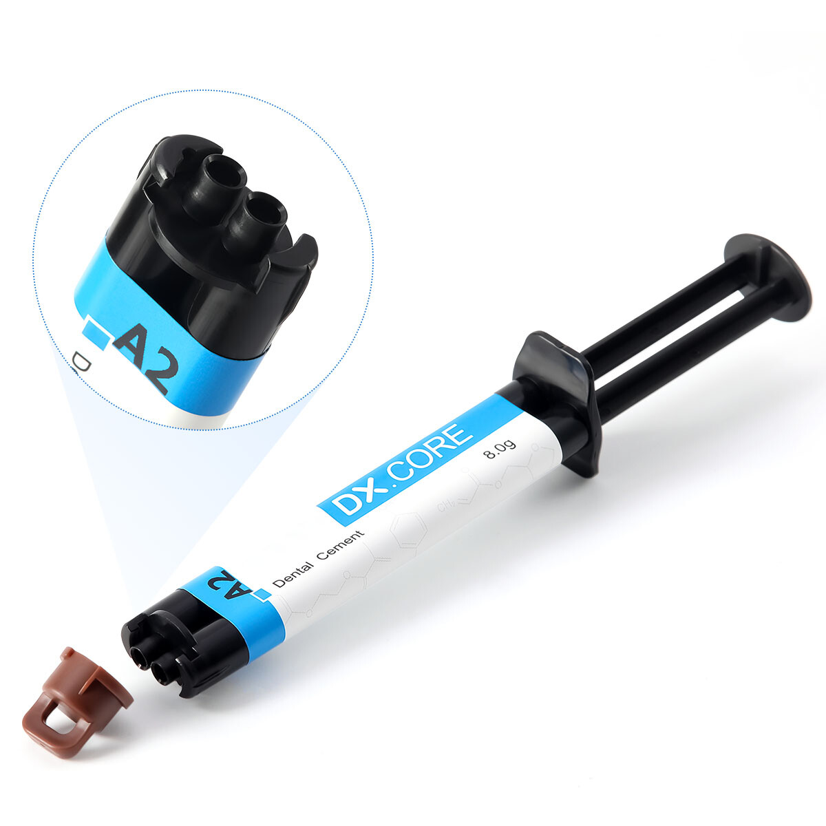 Dentex Dental Dual Cure Flowable Composite Resin Core Build Up Syringe A2