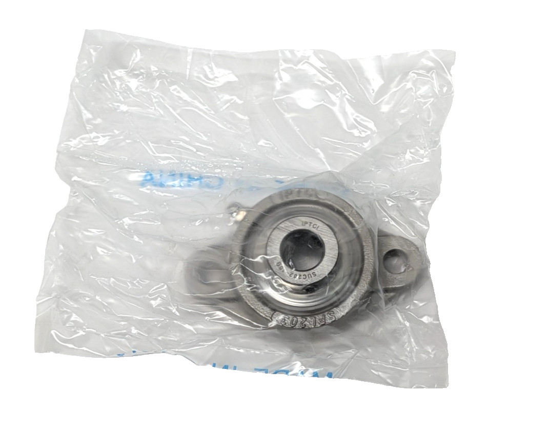 New IPTCI 5/8″ Stainless Steel 2-Bolt Flange Block Bearing SUCSFL 202 10.