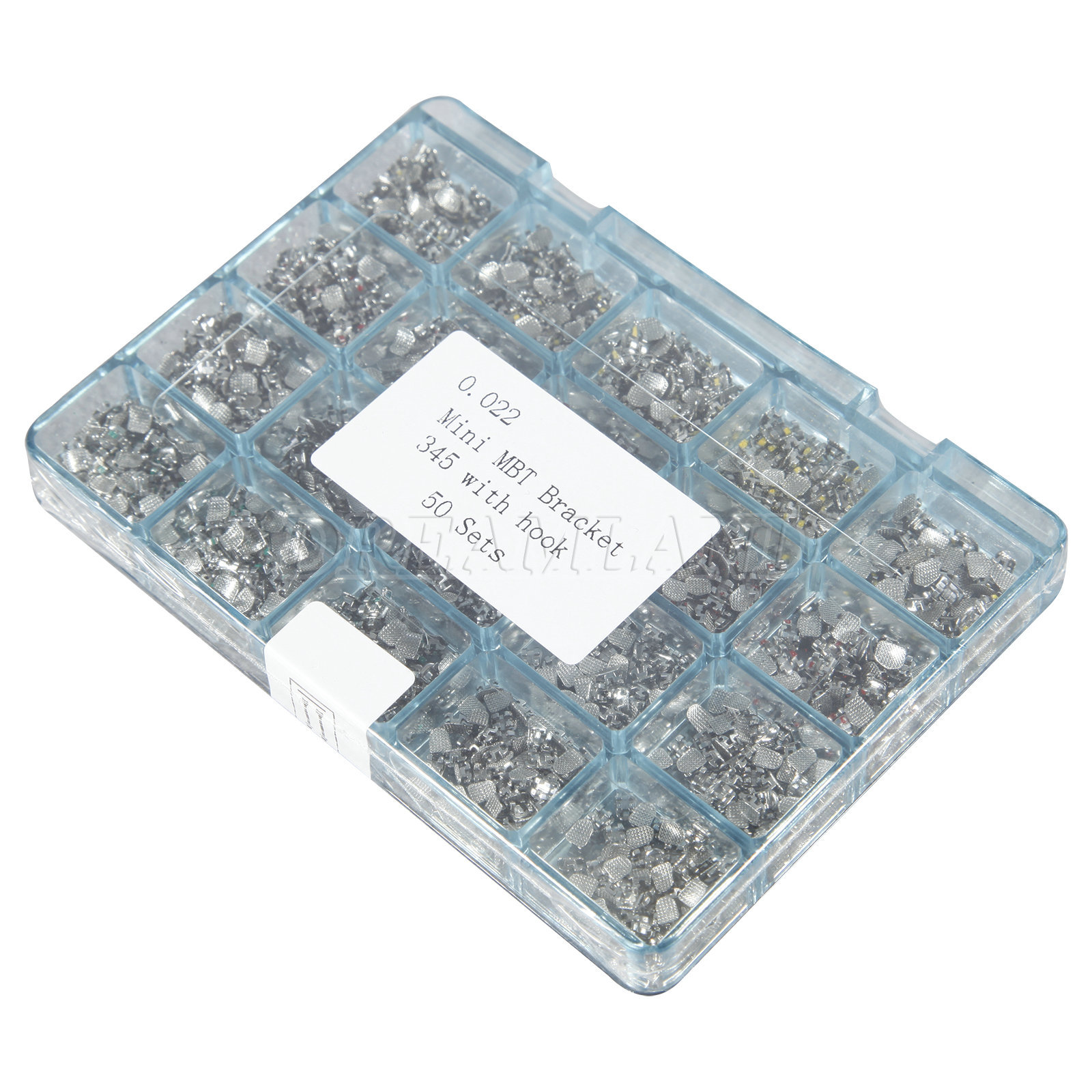 1000 PCS Dental Metal Orthodontics Brackets Brace MINI MBT.022 345 Hooks #2 M