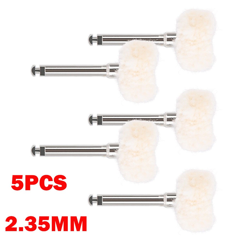 5Pc Cotton Dental Polishing Brush Wheels RA2.35mm Contra Angle RA Latch Type USA
