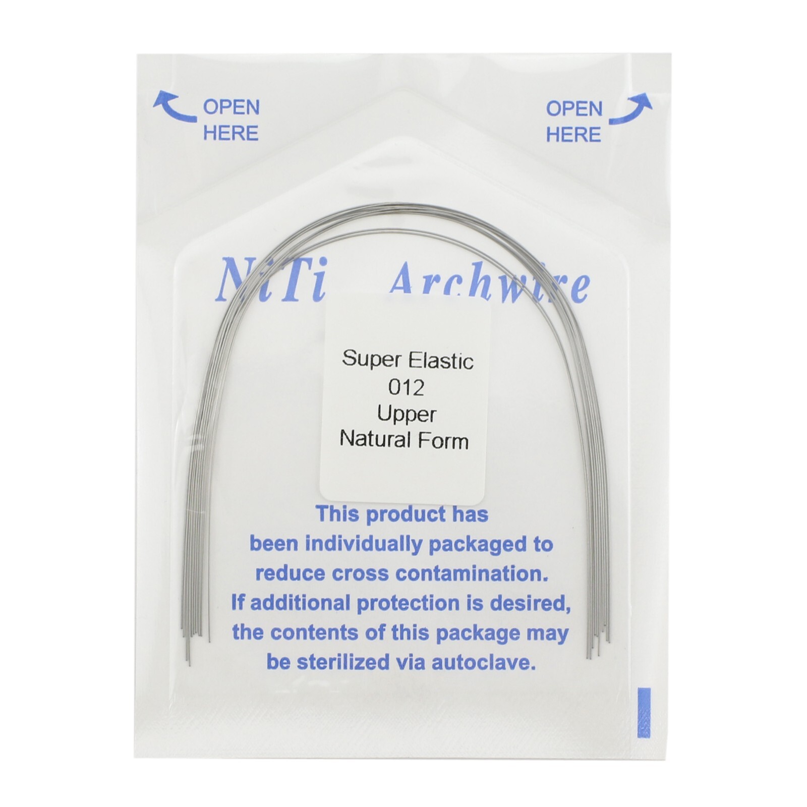 100PCS Dental Orthodontic Arch Wire Niti Natural Form Round Rectangular 16×22 14
