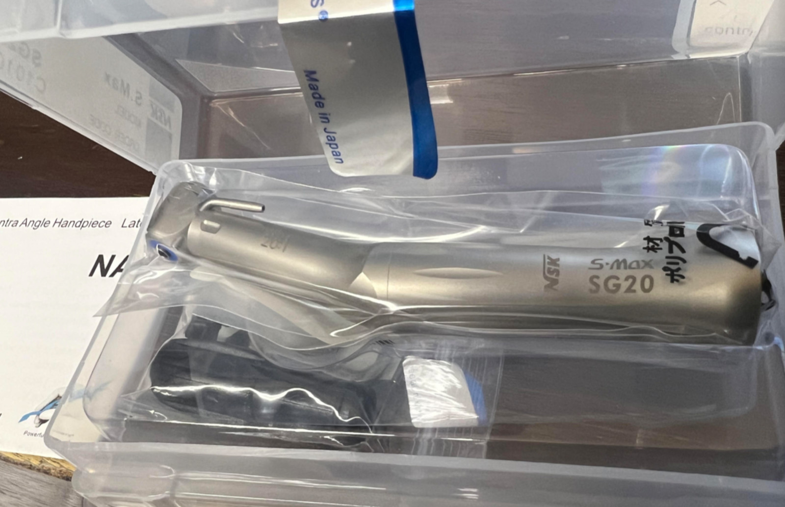NSK 20:1 Reduction Inplant Surgical Contra Angle Handpiece Push SG20 NON