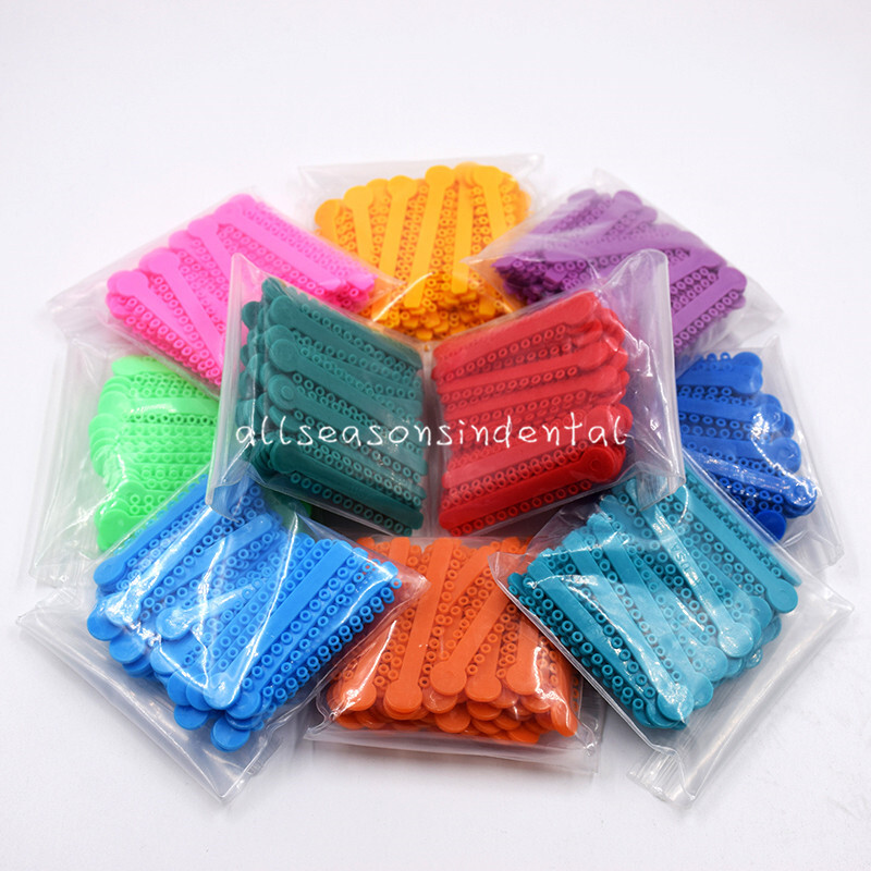 1040 Dental Orthodontic Ligature Ties Elastic Rubber Band Elastomeric Ligaduras