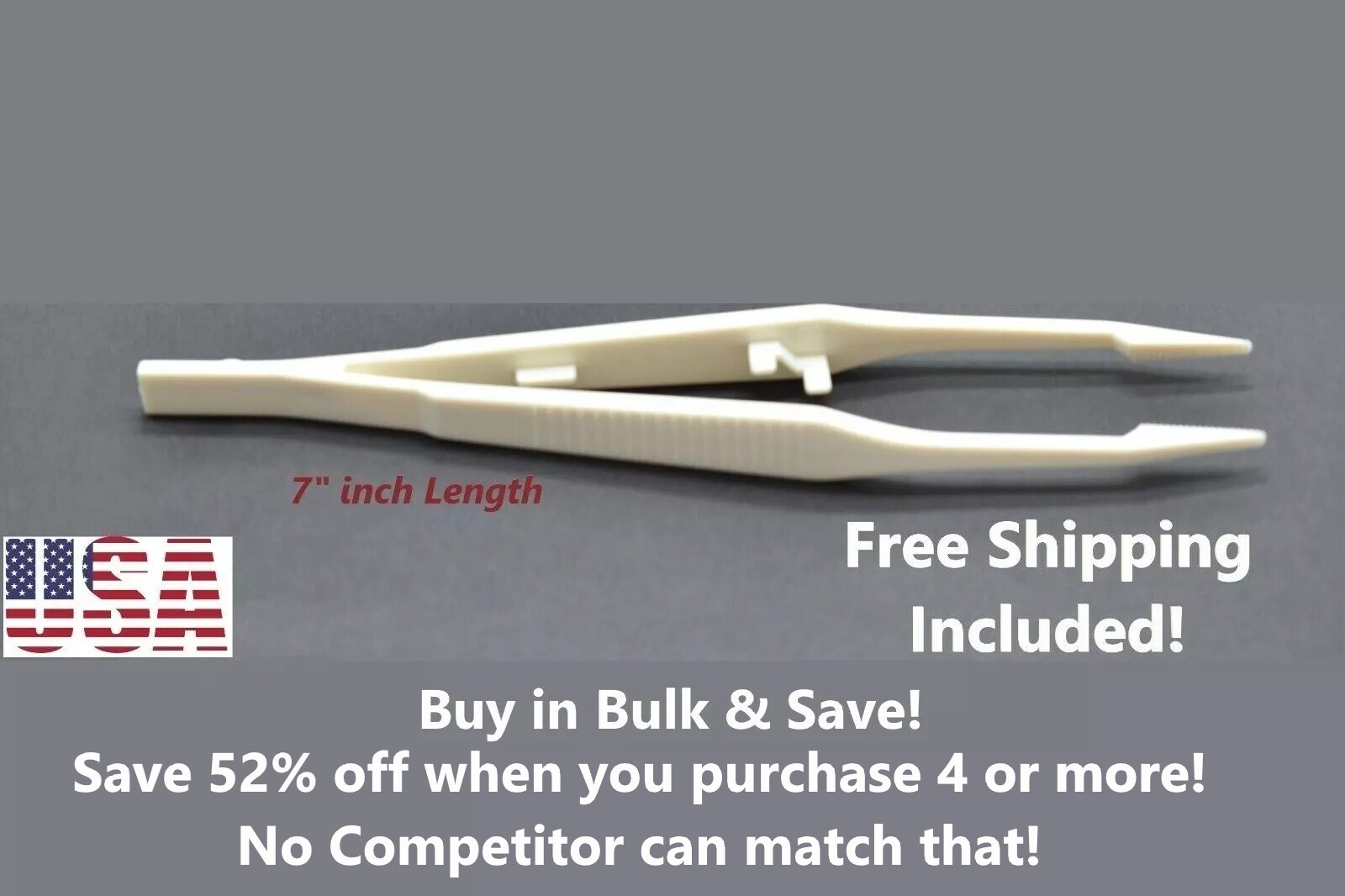 Plastic Tweezers Forceps General Purpose 7″ Nylon Tweezer Bead Craft Hobby