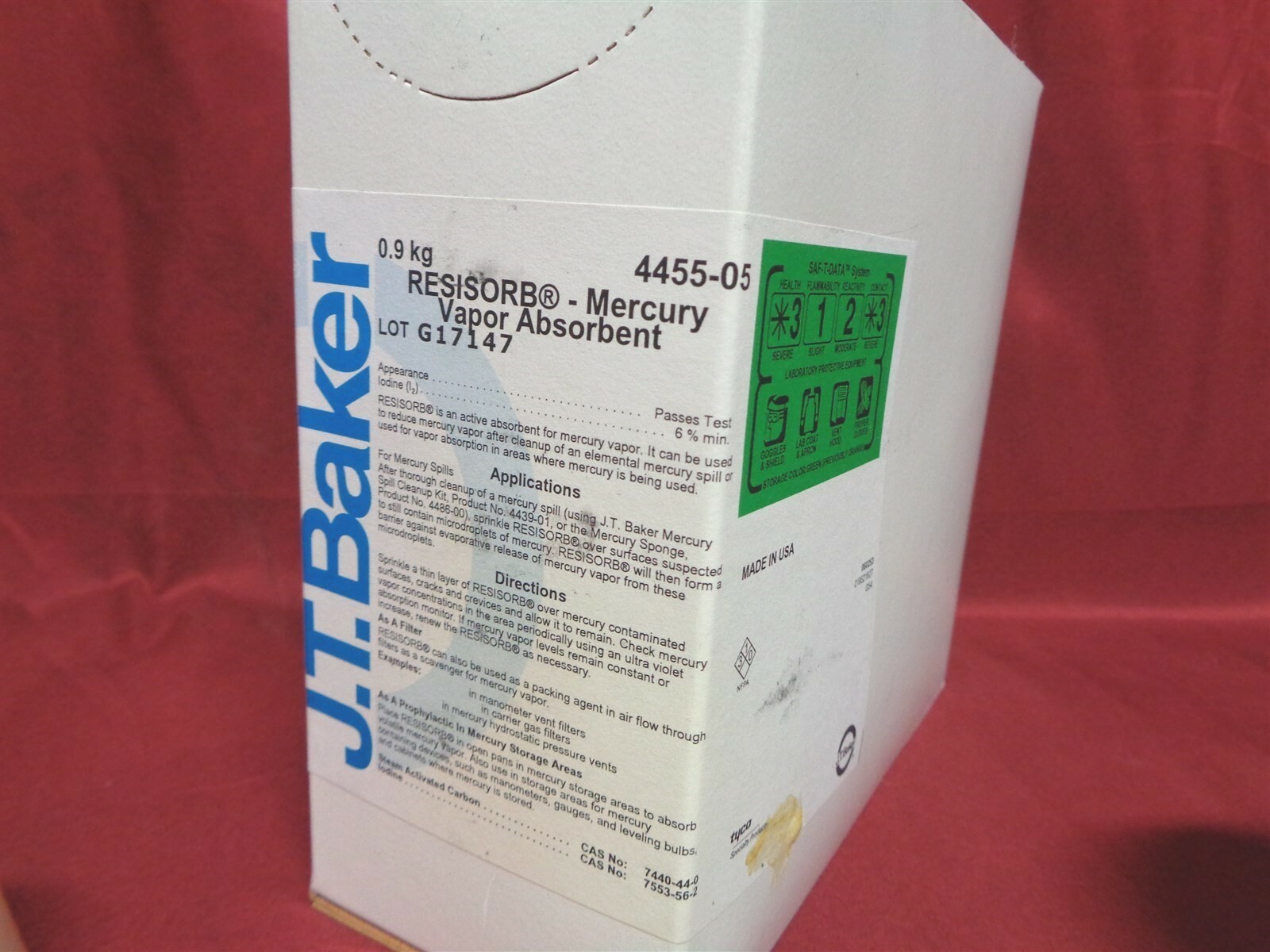 J.T. BAKER ~ MERCURY SPILL ~ CLEAN-UP KIT ~ PART NUMBER 4439-01 ~ NEW IN THE BOX