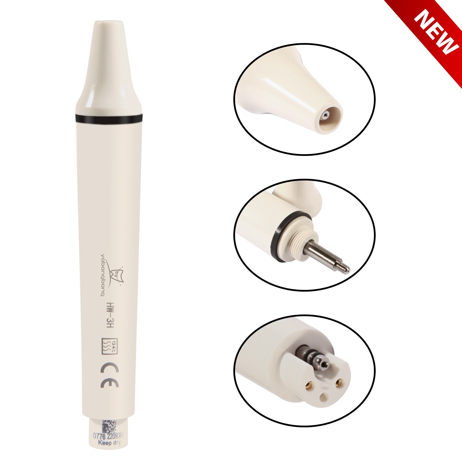 HW-3H Dental Ultrasonic Piezo Scaler Handpiece Fit EMS/WOODPECKER NEW OR