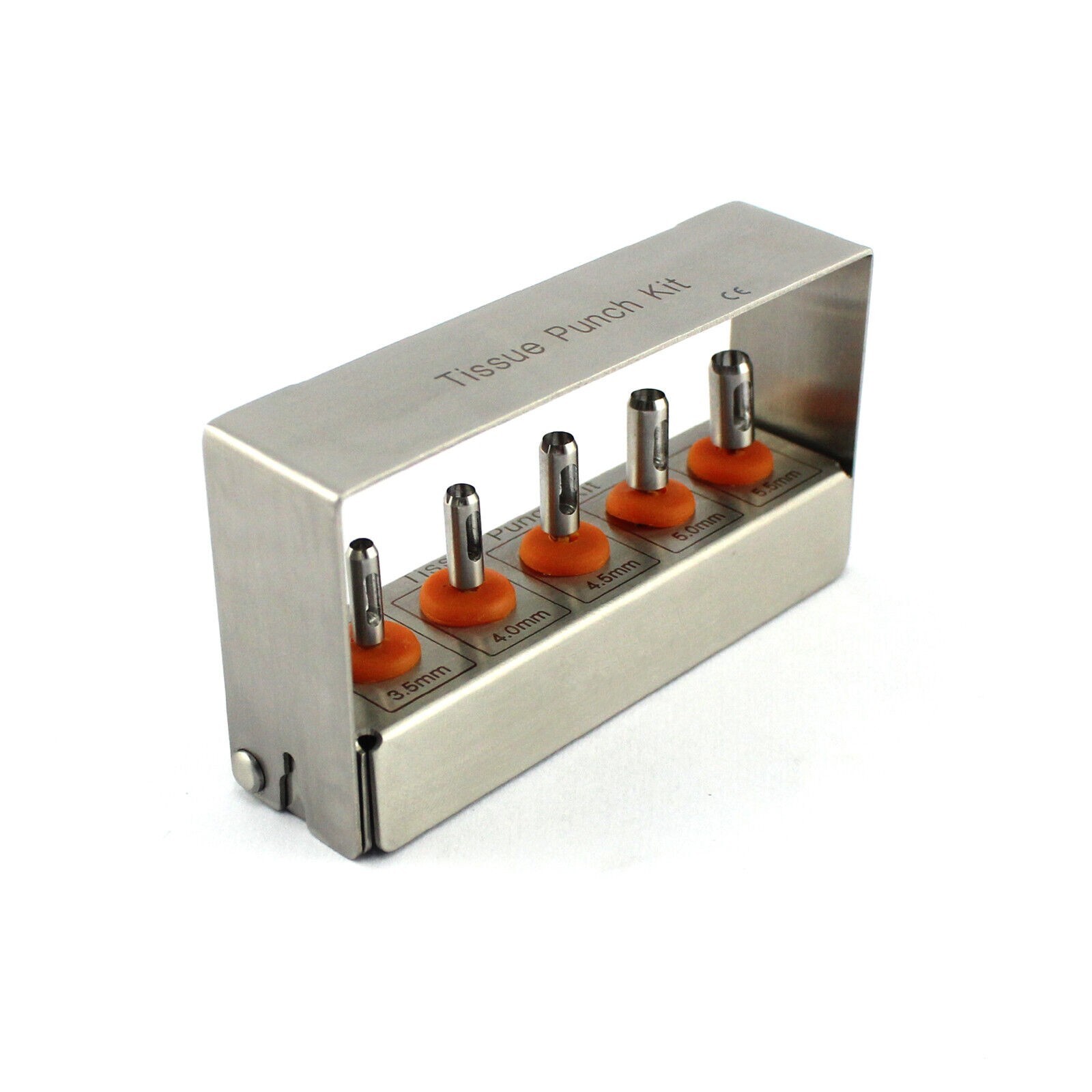 5 Pcs Dental Implant Tissue Punch Kit set Surgical Surgery With Box Holder