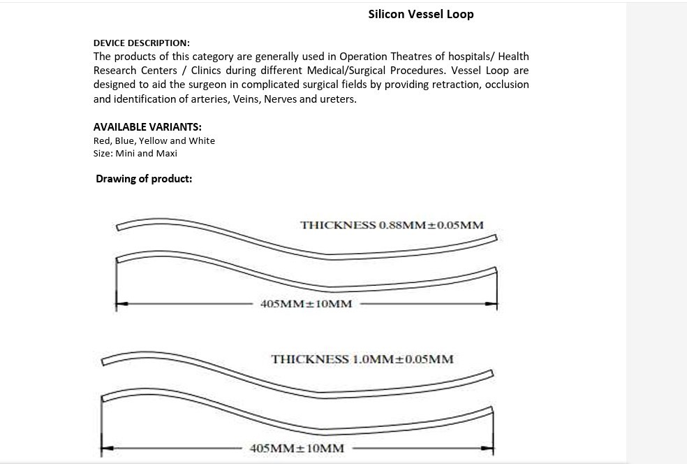 Silicone High Quality Vascular Ties Veterinary Vessel Loop 8 Pack