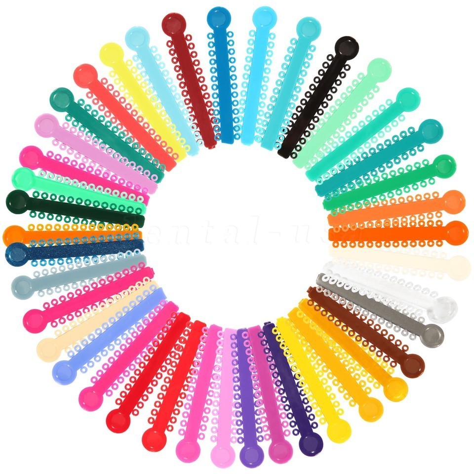 1040 Pcs Dental Orthodontic Ligature Ties Elastic Braces Rubber Bands Ligaduras