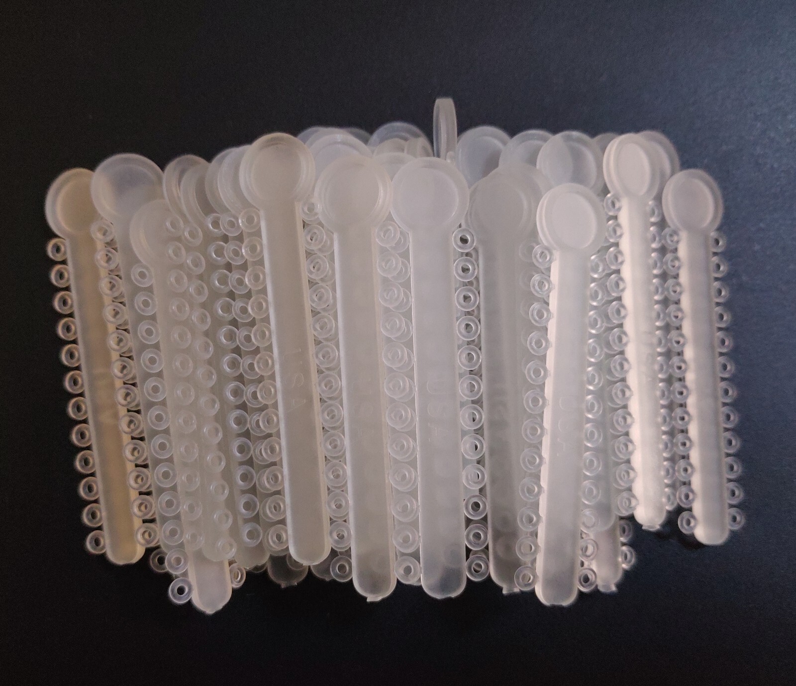 10 Bags Dental Orthodontic Ligature Ties Elastic Rubber Bands 38 Colors 1008 Pcs