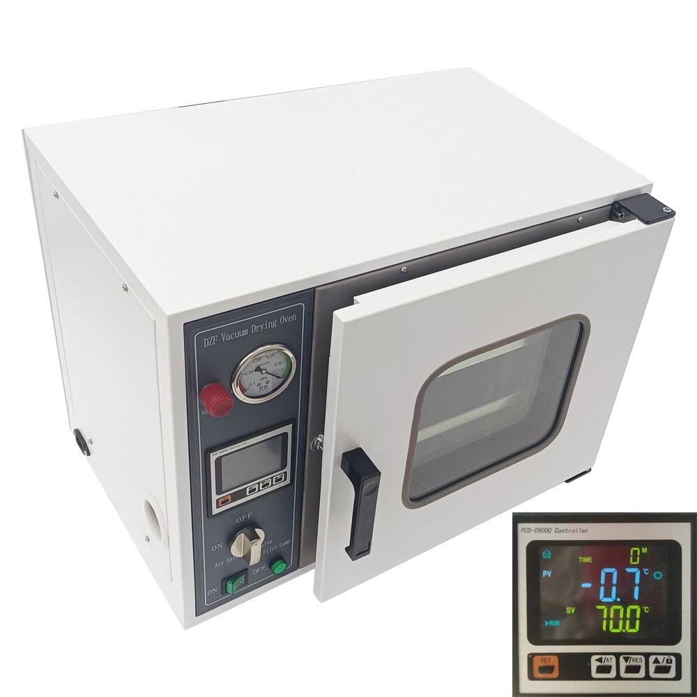 0.9 cu ft Vacuum Drying Oven Stainless Steel Chamber 50~200℃ Disinfection 600W