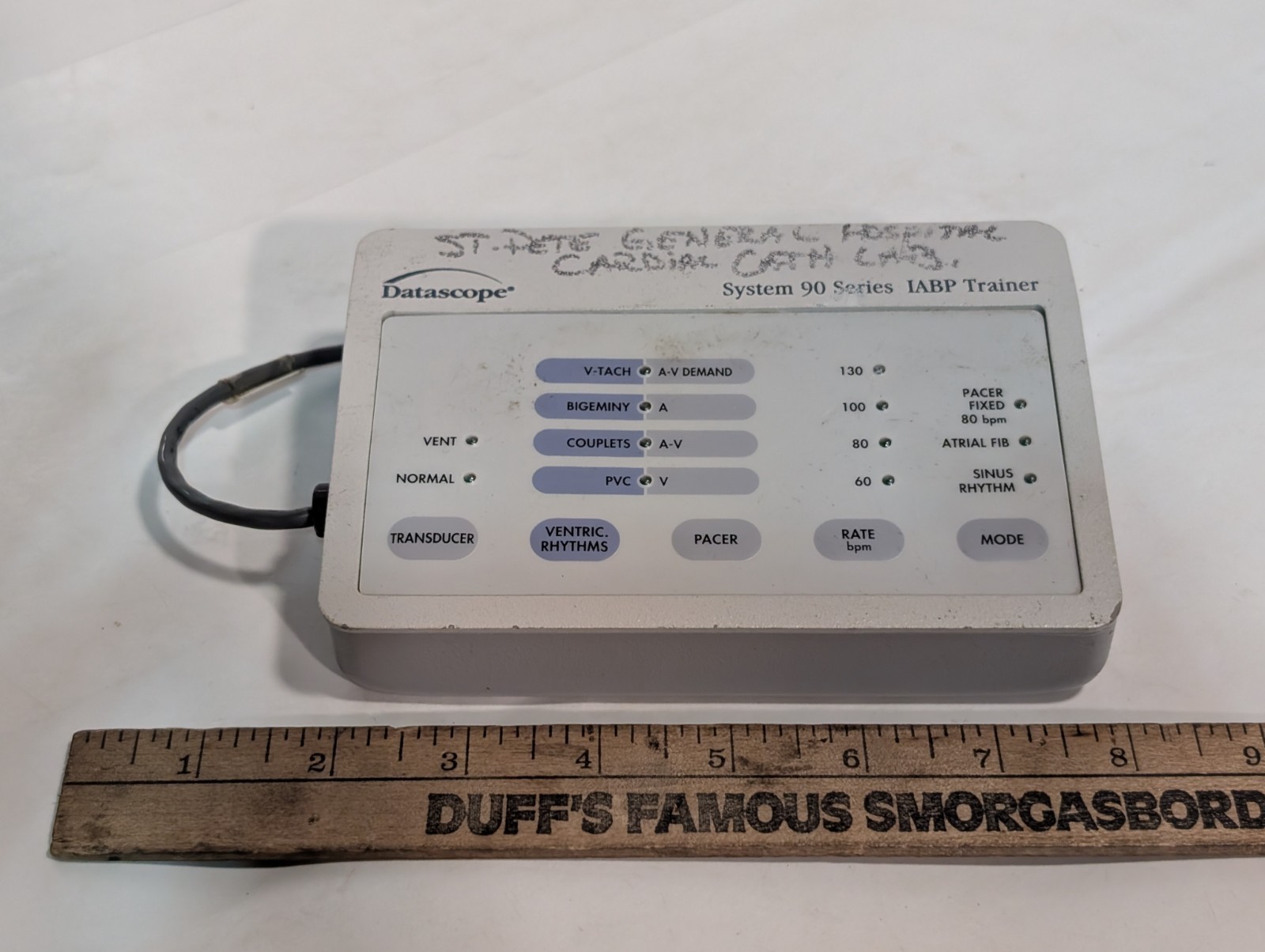 Datascope 0998-00-0445 System 90 IABP Trainer ECG/Pressure simulator, as shown
