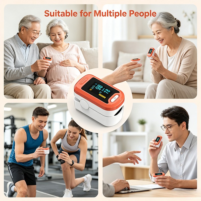 VROVIRE Pulse Oximeter Fingertip Blood Oxygen SpO2 PR SpO2 & Pulse Rate Monitor