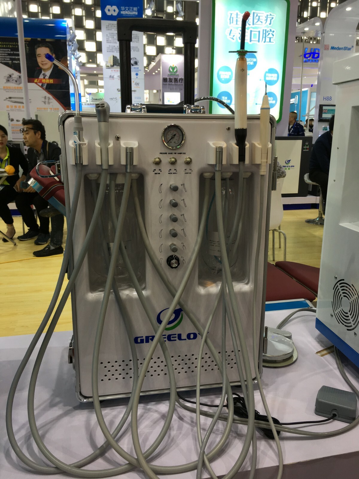 Greeloy GU-P206S Portable Mobile Air Compressor Delivery Unit Alll IN One Set 2H