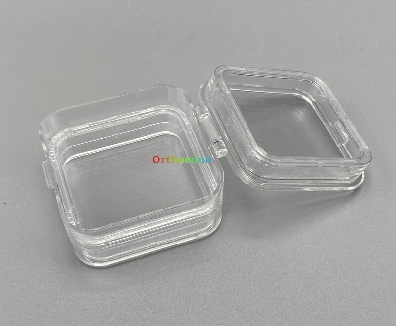 90Pcs Denture False Teeth Membrane Case Container Hinged Display Box Jewelry USA