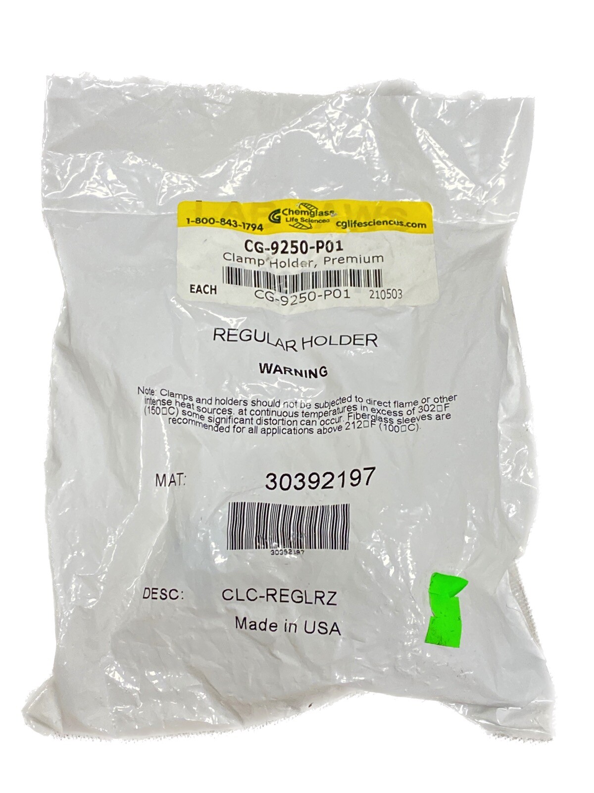CHEMGLASS TROEMNER Premium 90° Right Angle Clamp Holder Labjaw Up To 18mm OD