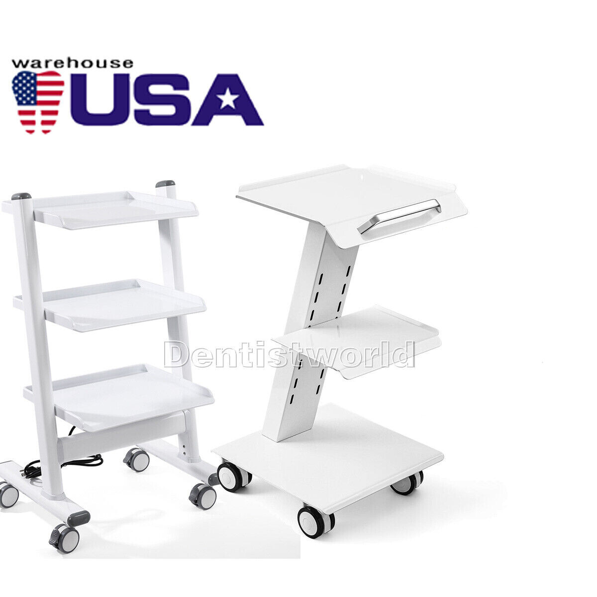 3/4/5 Drawer Dental Mobile Trolley Built-in Socket/Trolley & Auto-water System