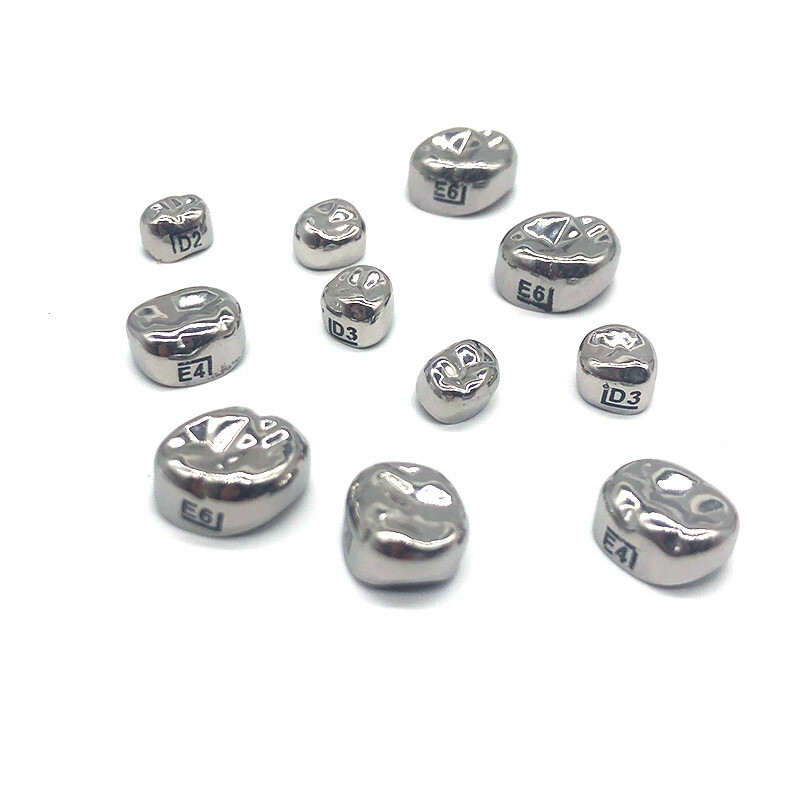 Dental Molar Crown teeth Kit Preformed Stainless Steel Kids/Adult Crowns 48/96Pc
