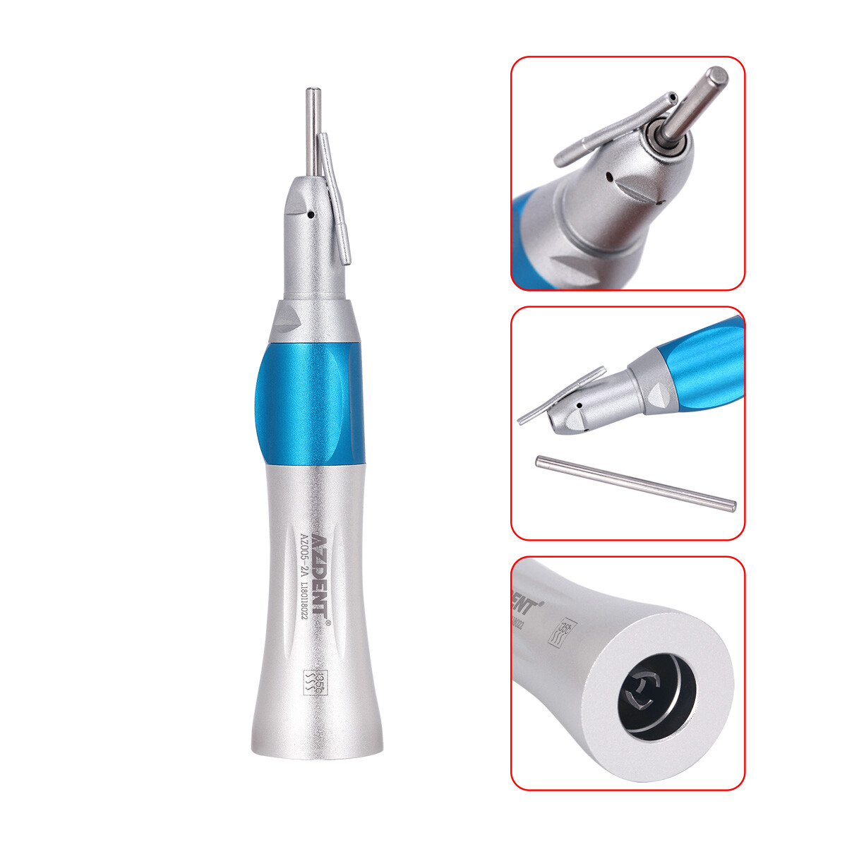 AZDENT Dental 1:1 Surgical Straight Handpiece With External irrigation Pipe