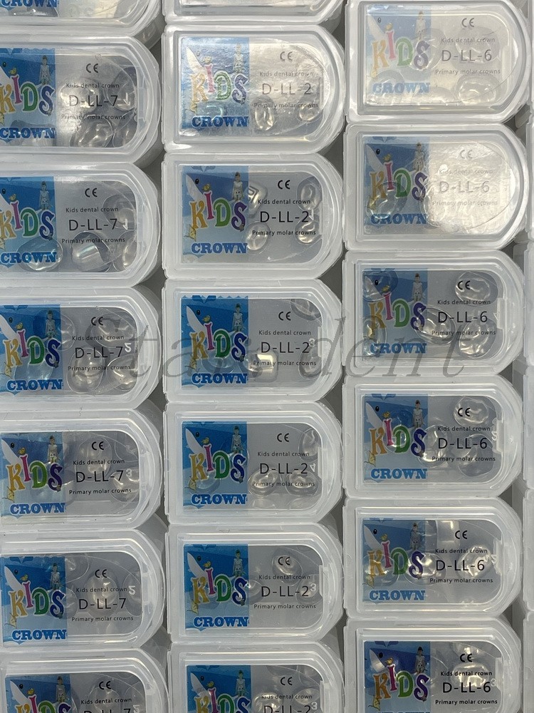 5pcs Dental Pediatric Crown Kids stainless steel molar crowns preformed Primary