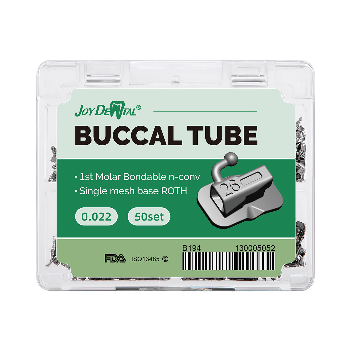 Dental Ortho Mesh Base 1st 2nd Molar Non-Convertible Roth MBT.022 Buccal Tube