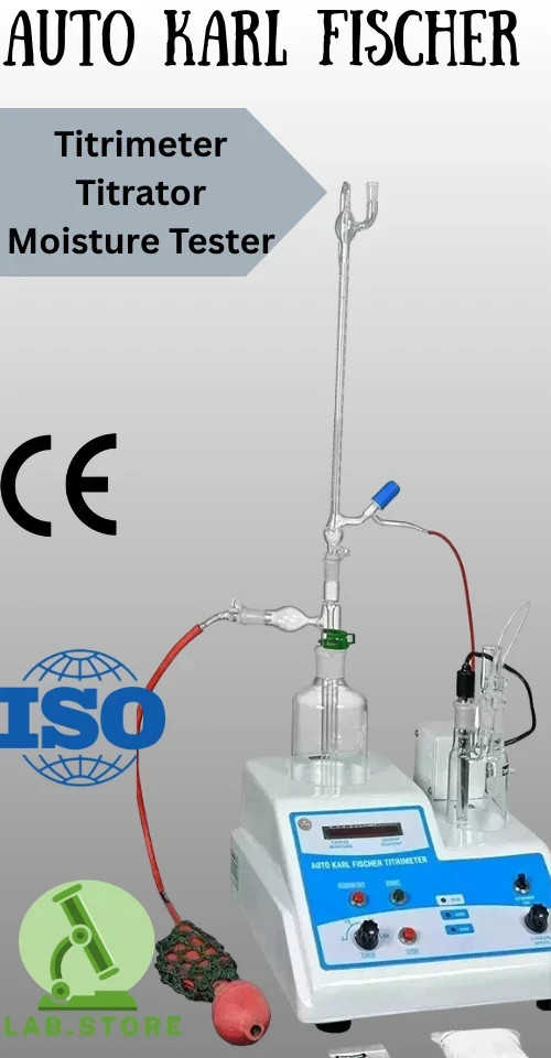 Auto Karl Fischer Titrimeter Titrator Moisture Tester 230V/110V AC 50 Hz