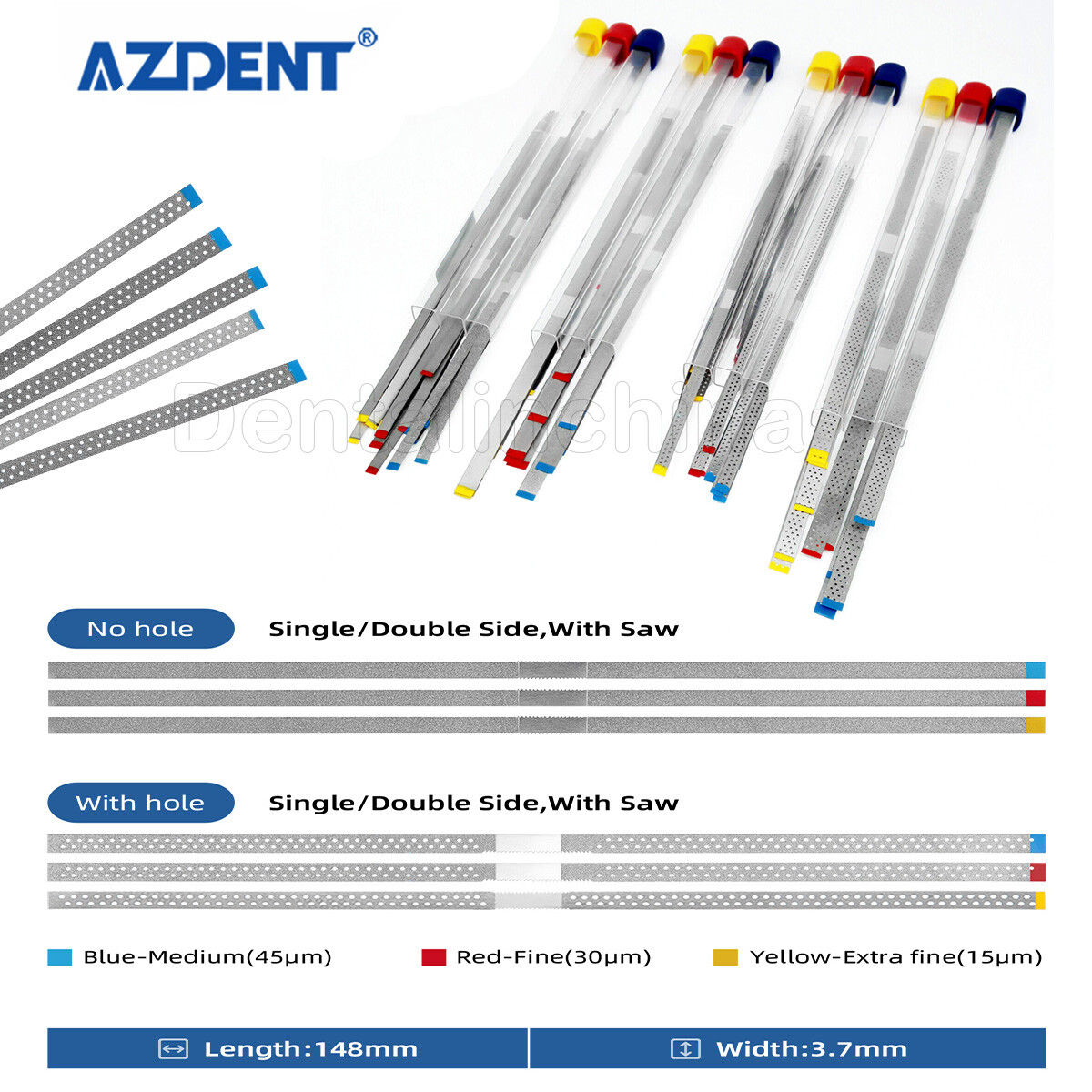 Dental Single Double Side Diamond Polishing Finishing Strips Polishing Sands