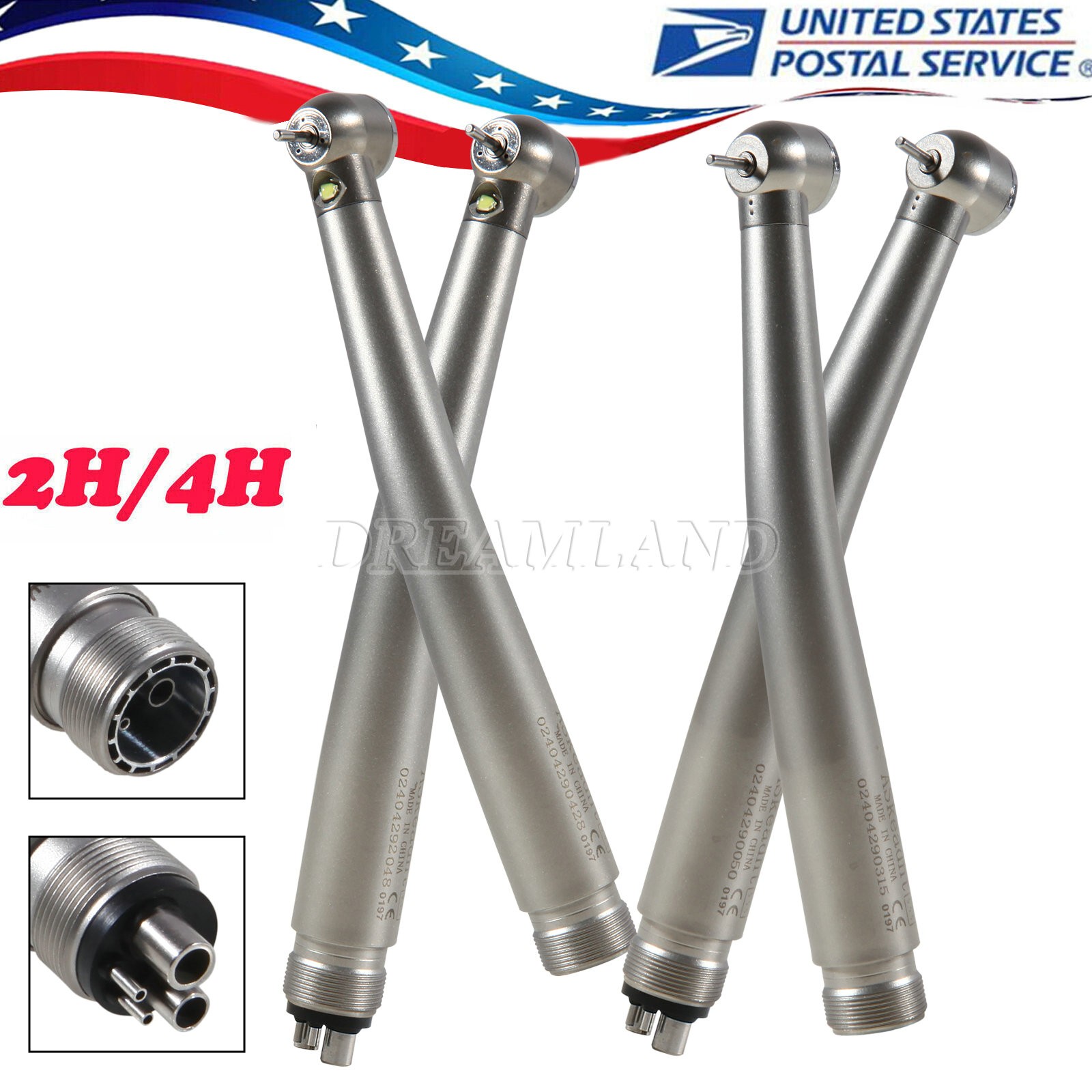 NSK Style Dental LED E-generator /High Speed NoLED Handpiece Turbine 2/4Hole ASk