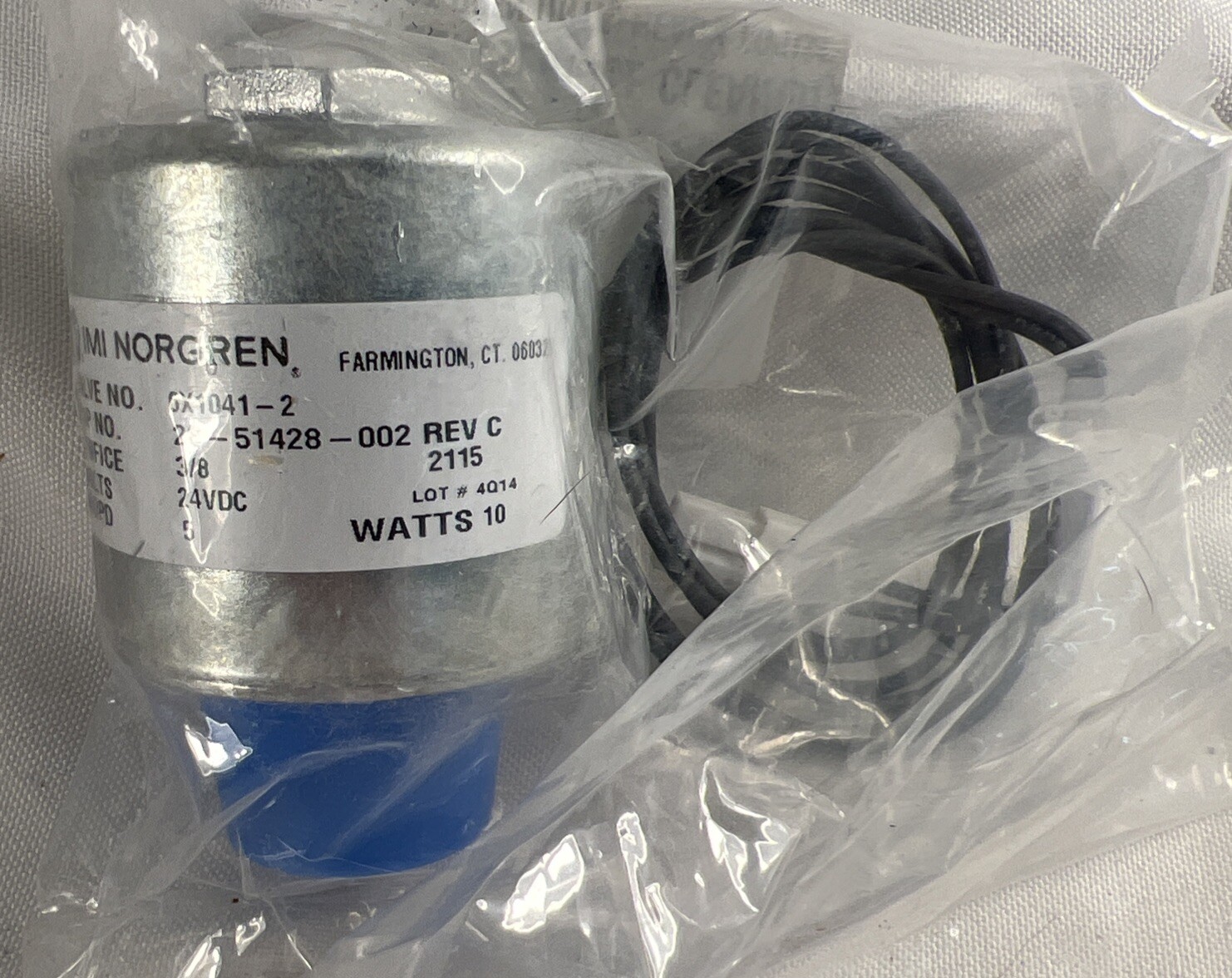IMI Norgren Solenoid Valve 6X1041-2 28-5148-002 REV C 2115 10 Watts 24V DC NEW