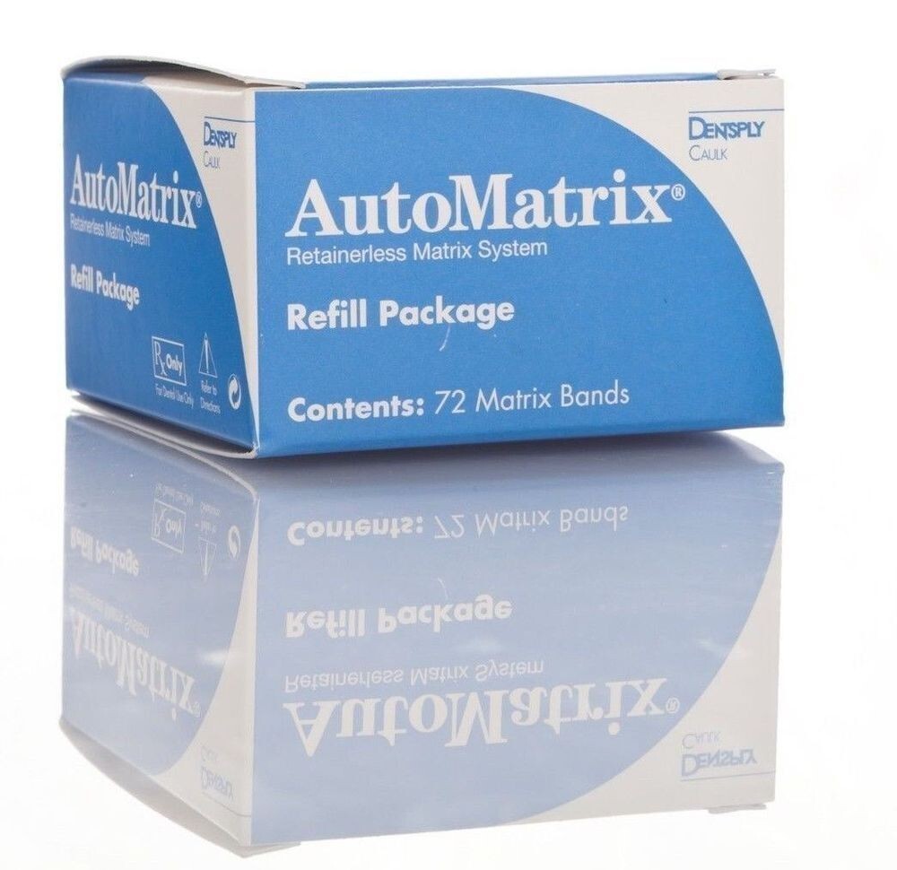 Dentsply AUTOMATRIX Retainerless Matrix System 72 Bands Pack # NARROW REGULAR