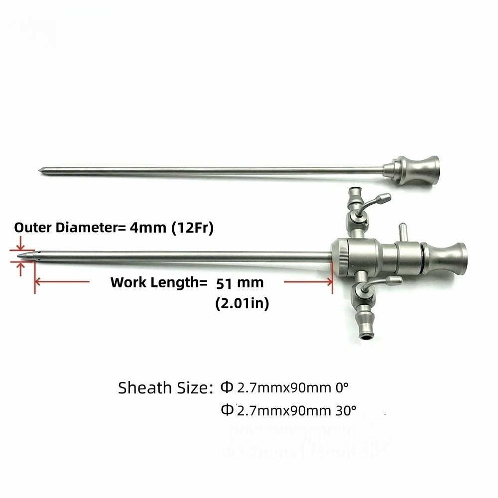 Arthroscope Sheath Obturator Trocar Set Endoscope for Elbow Knee Surgical Exam