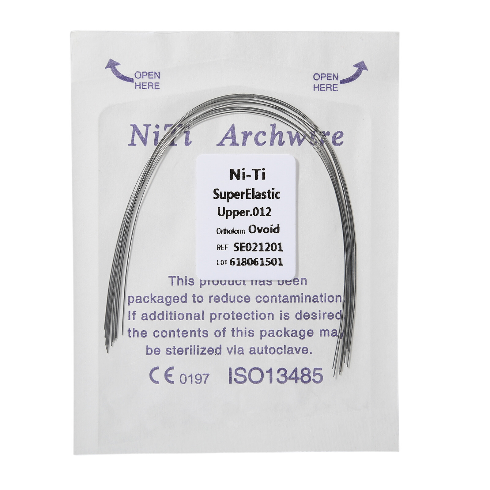 10pc/pack DENTAL Orthodontic Super Elastic Niti Arch Wire Round Ni-Ti Ovoid Form