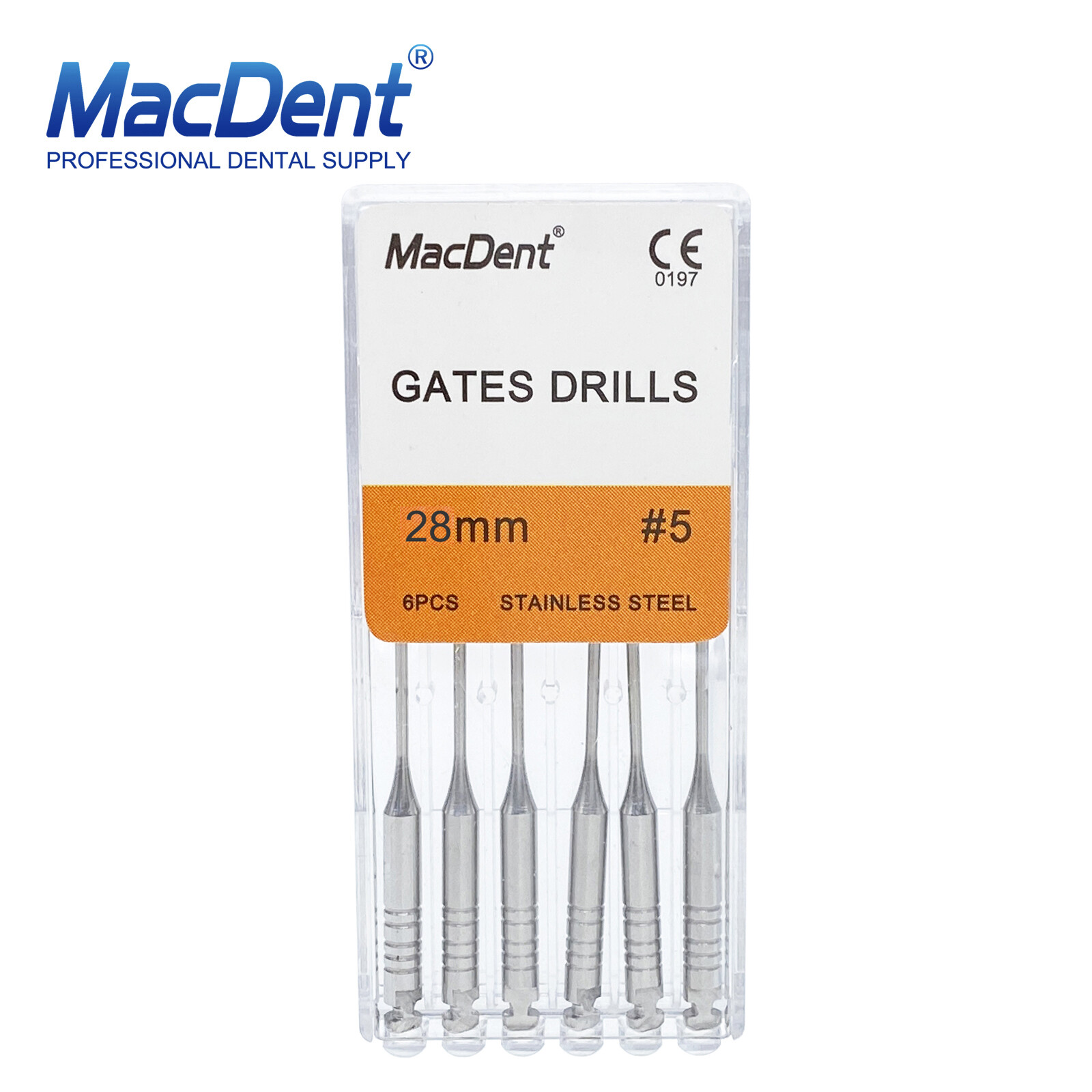 14Sizes Dental Gates Glidden Drills 28/32mm Stainless Steel Endo Root Canal #1-6