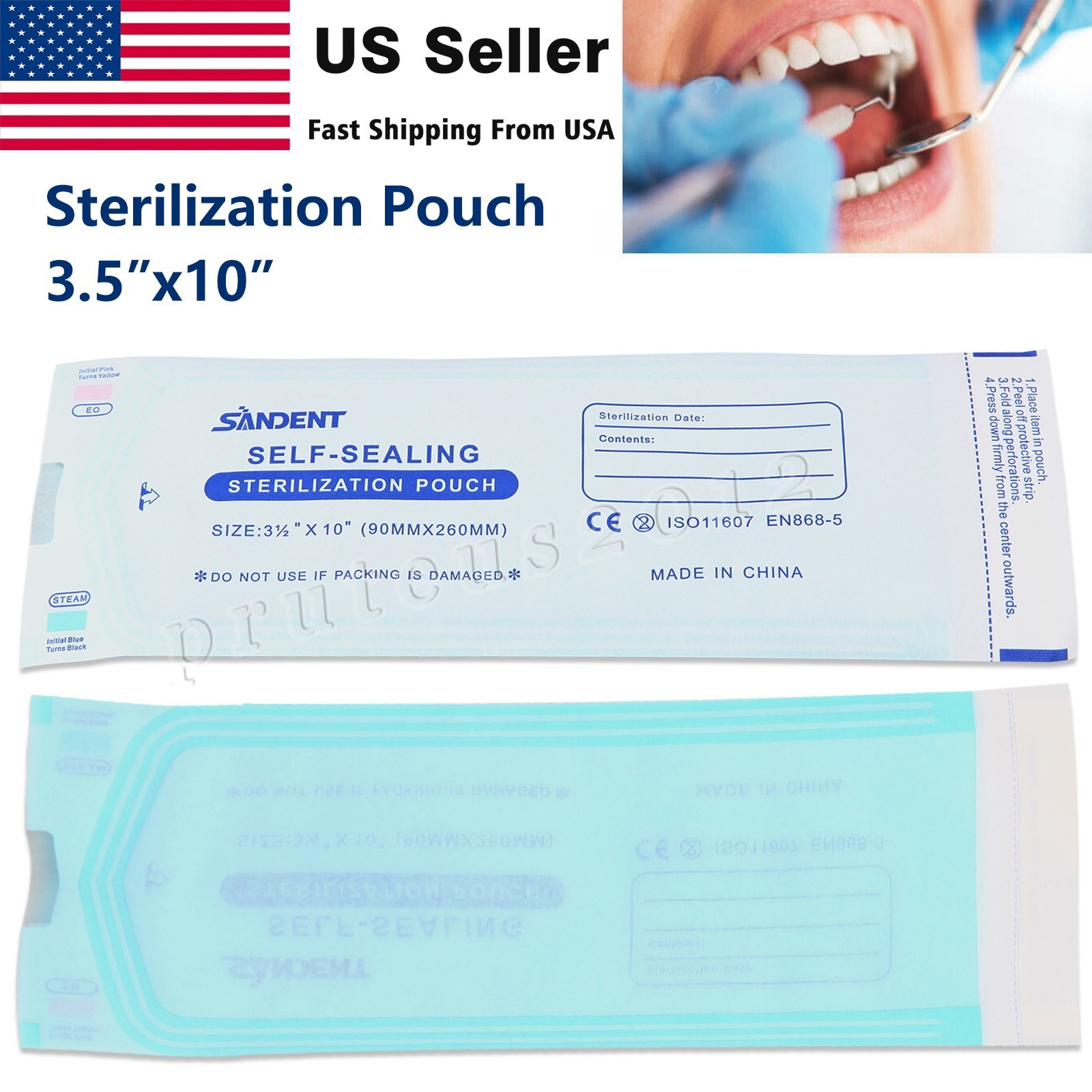 Self Sterilization Pouches Autoclave, Medical Sterilizer Bags Dental Tattoo Nail