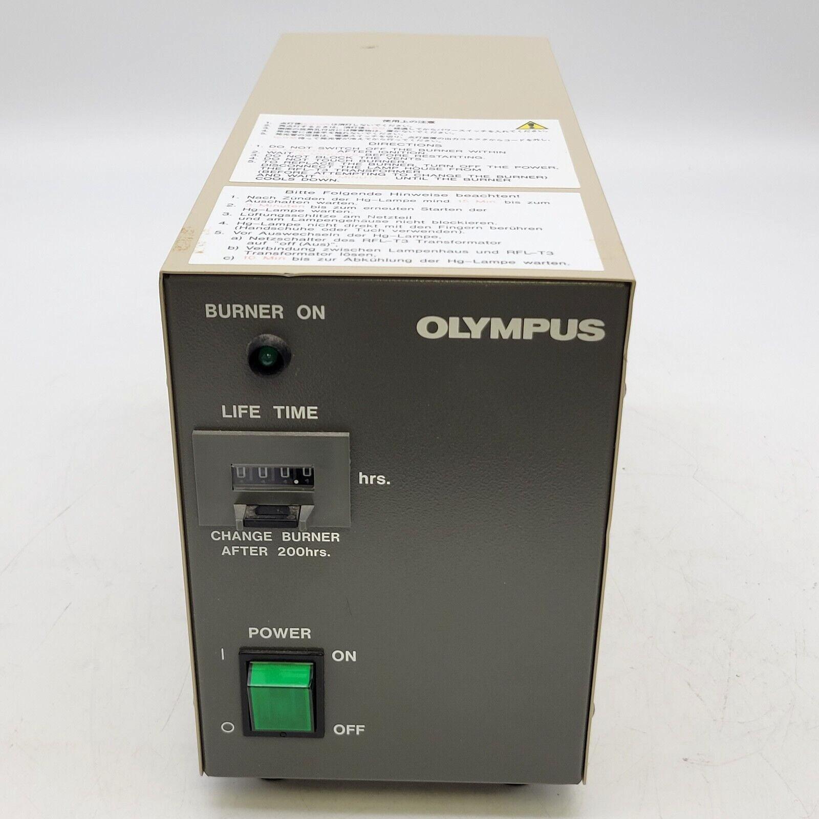 Olympus Microscope BH2-RFL-T3 Fluorescence Mercury 100W Power Supply