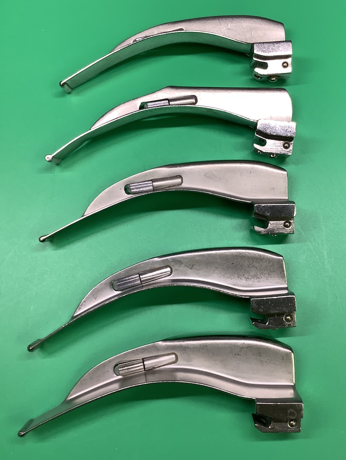 Lot Of 5 Rusch Macintosh Mac 3 Fiber Optic Laryngoscope Blade
