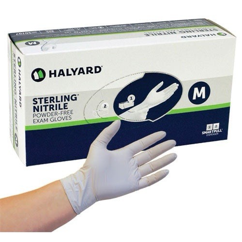 Halyard Nitrile Powder Free Gloves – Box of 10 Please Check Description
