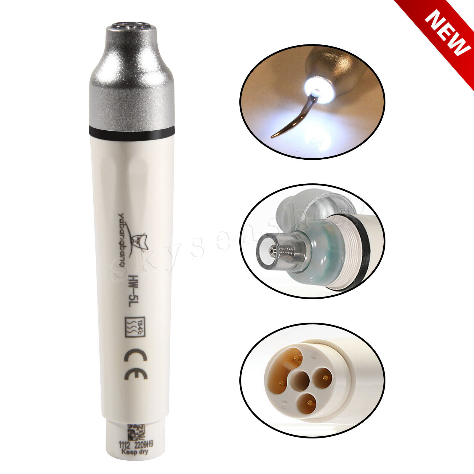 SANDENT Piezo Ultrasonic Scaler Scaling Perio Tips Fit EMS LED Handpiece HW-5L