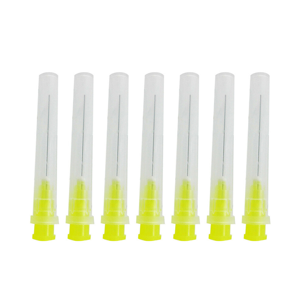 30 Gauge Needle Dental Endo Irrigation Needle Tips (Yellow, 100pc/pk) TD