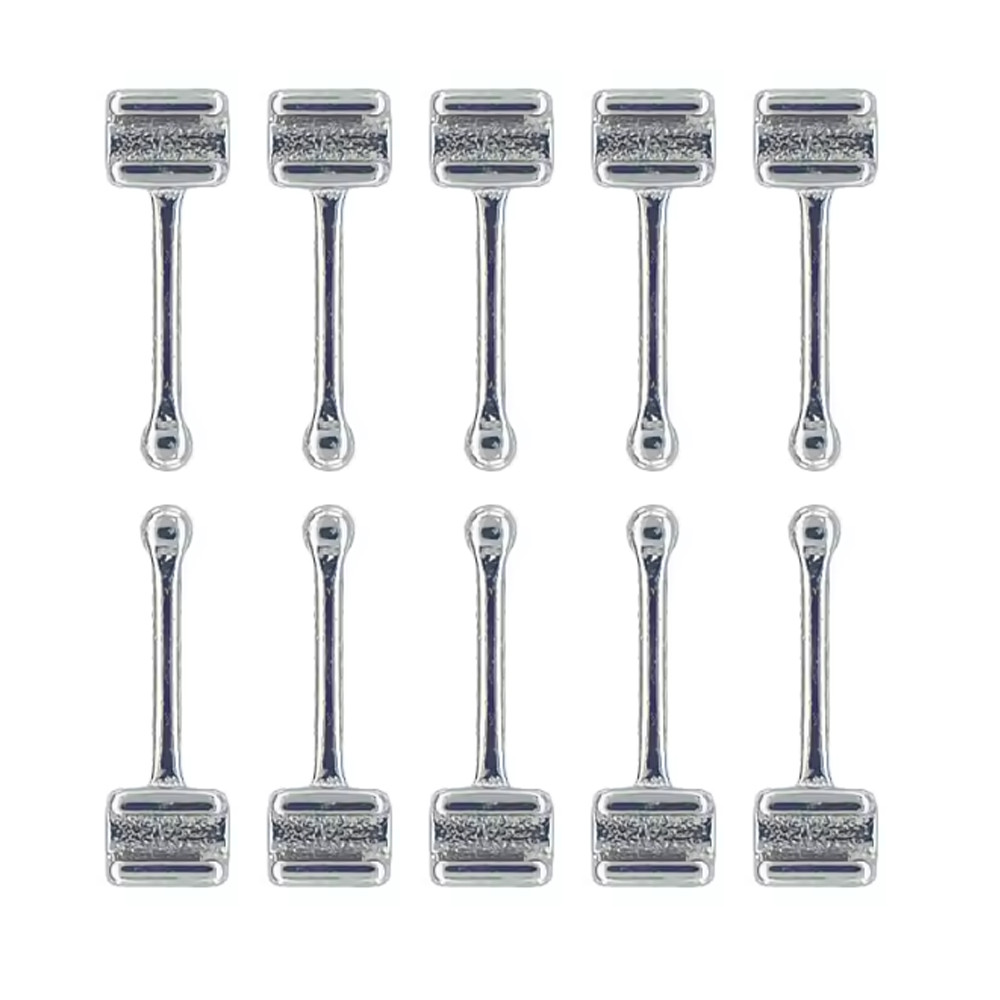 10pcs/pack Dental Orthodontic Crimpable Hook Long/Medium/Short Stainless Steel