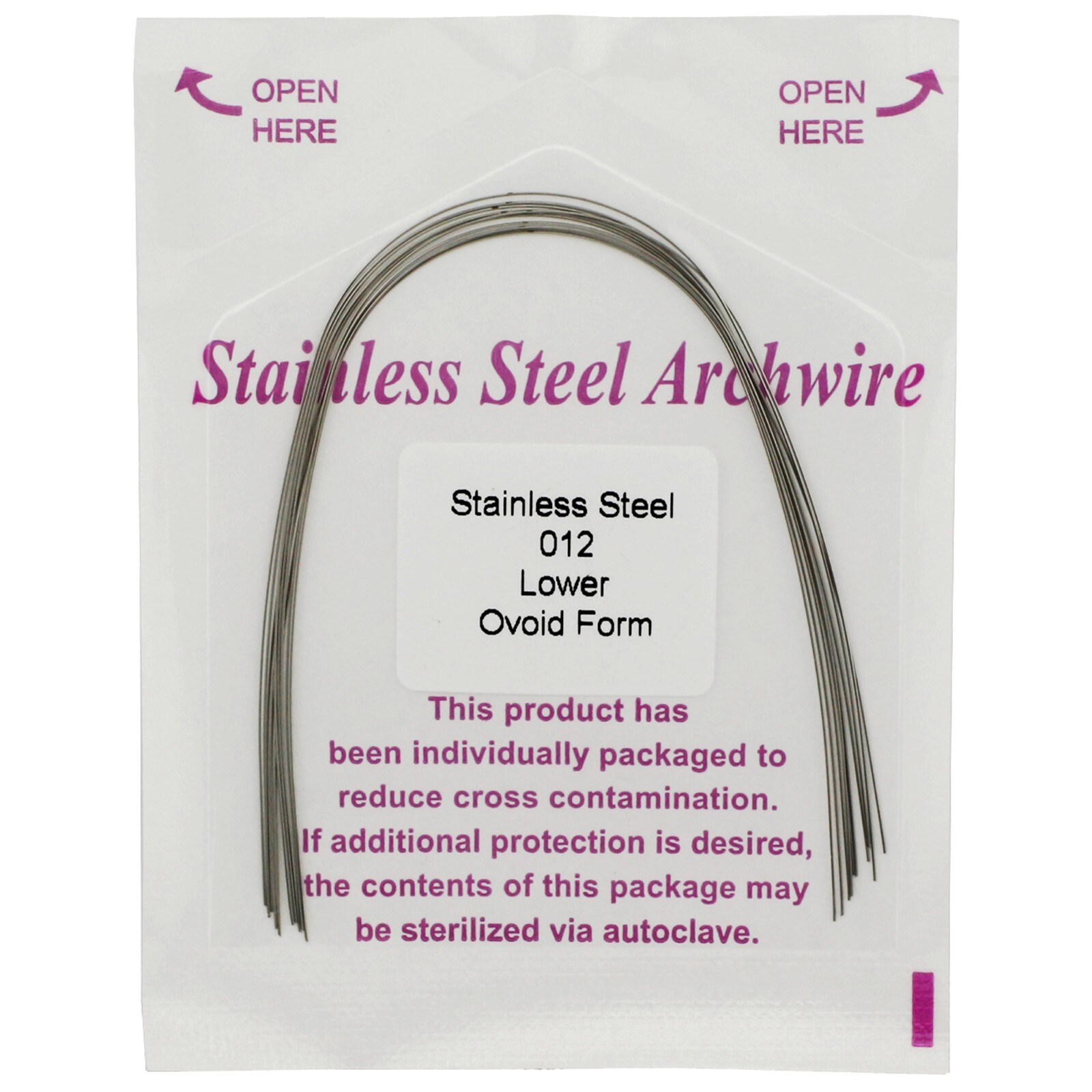 arcos de ortodoncia Orthodontic Arch Wire NiTi Stainless Steel Acero Inoxidable