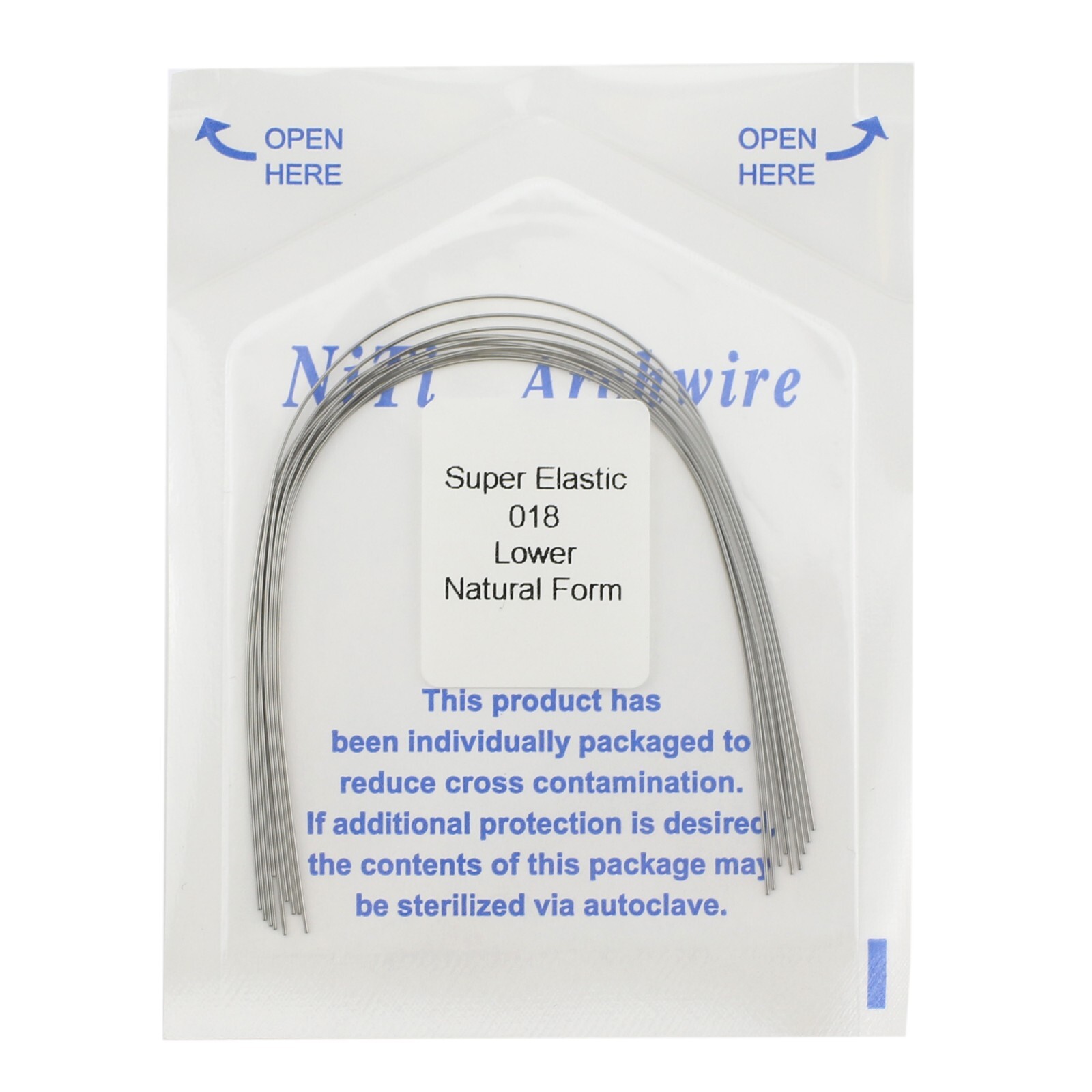 100PCS Dental Orthodontic Arch Wire Niti Natural Form Round Rectangular 16×22 14