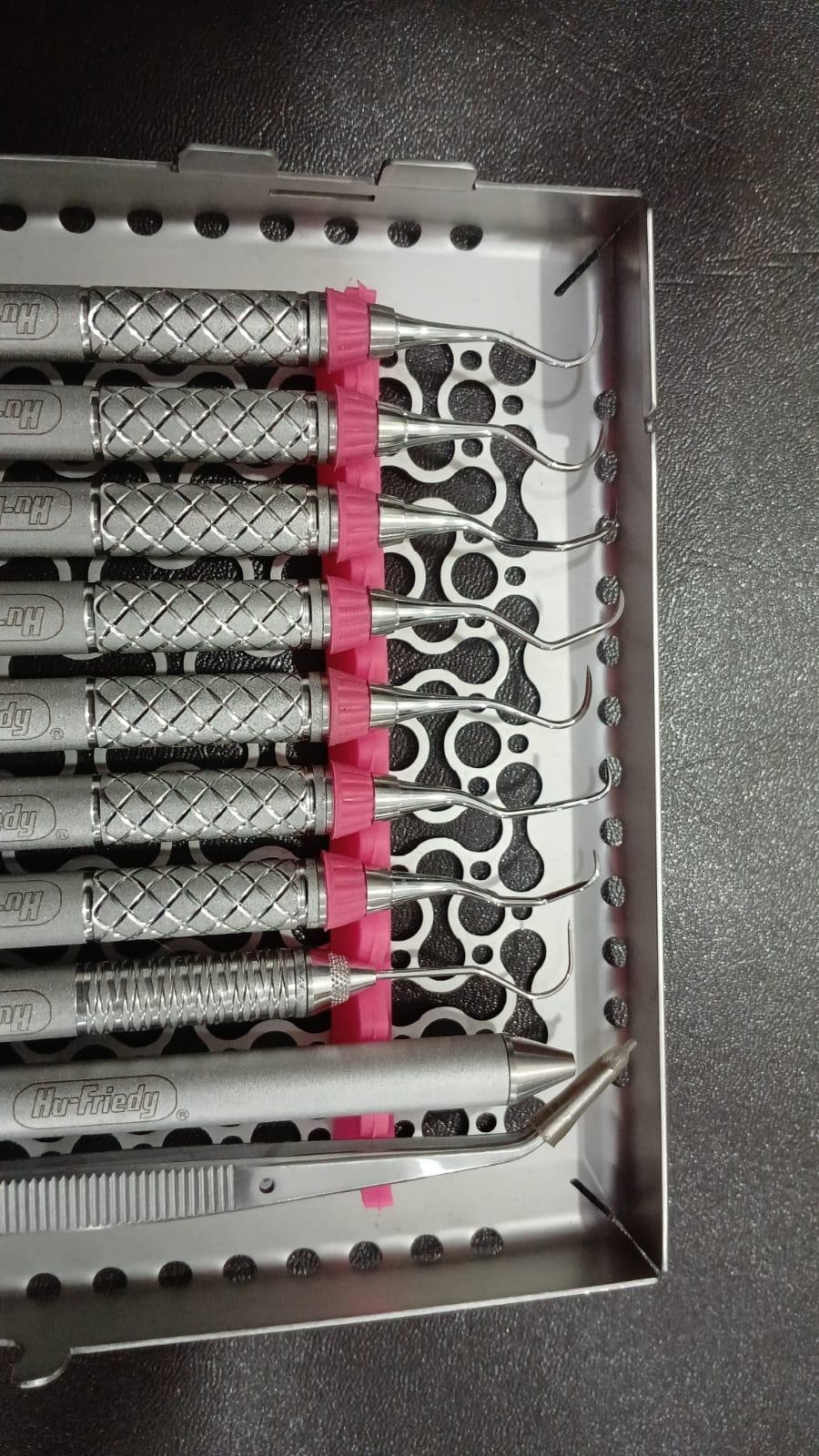 Hu Friedy Dental Hygiene Instruments Set of 10 PCS With Sterlization Cassette