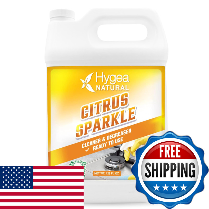 Hygea Natural Citrus Sparkle Chemical-Free Heavy Duty Degreaser All Purpose