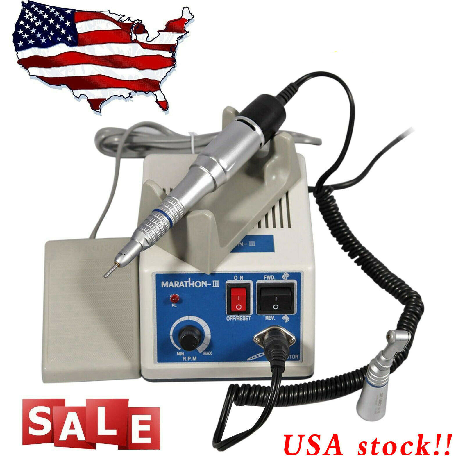 Dental Lab Marathon Electric Micromotor Polisher /35K RPM Motor Handpiece st