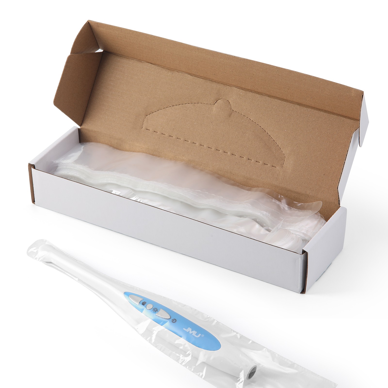 500PCS Dental Camera Sleeve Disposable Cover for Intraoral Camera 10.2×2＂