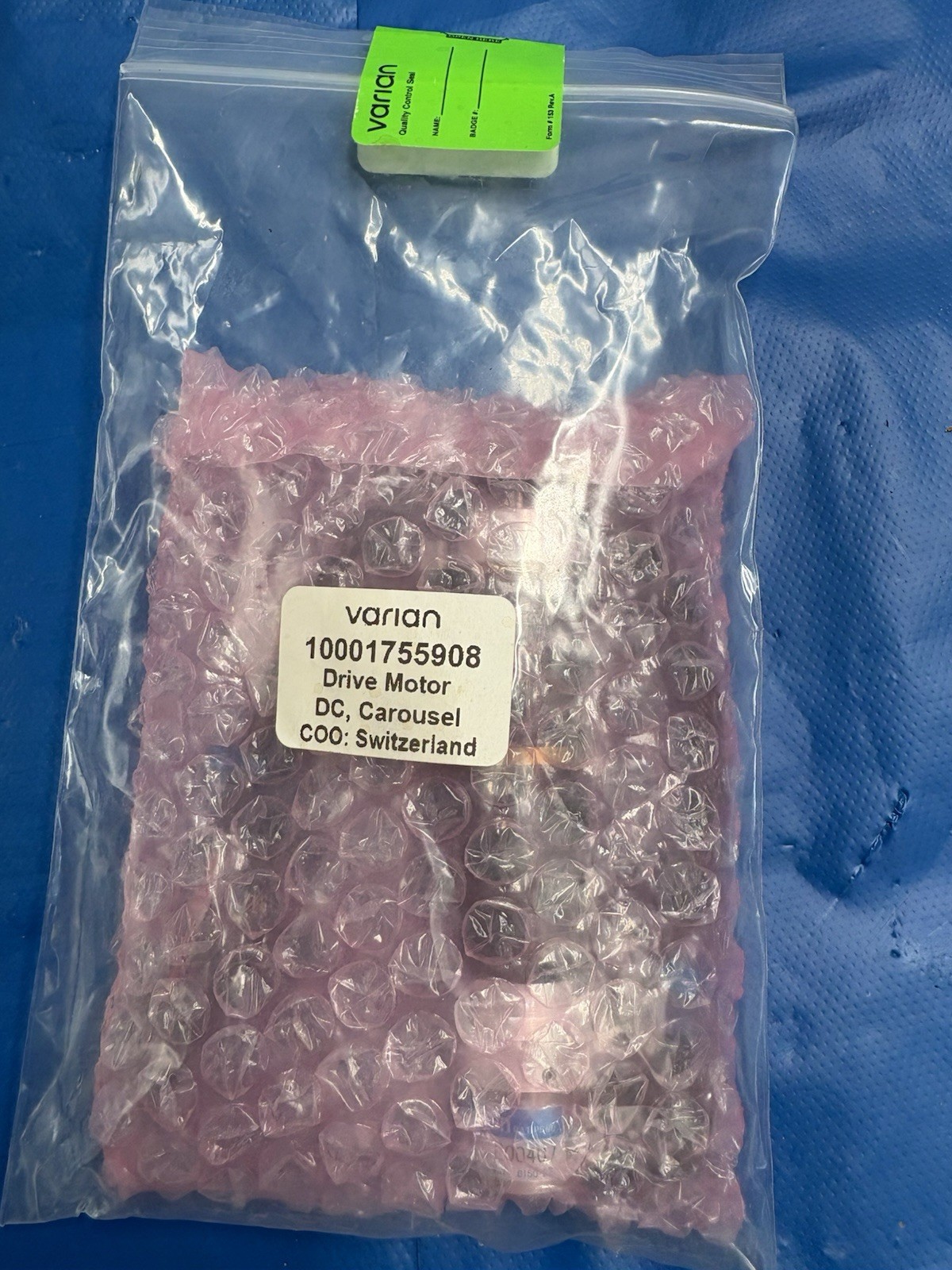 NEW Varian Carriage Drive Motor Part # 10001755908 Maxon Motor