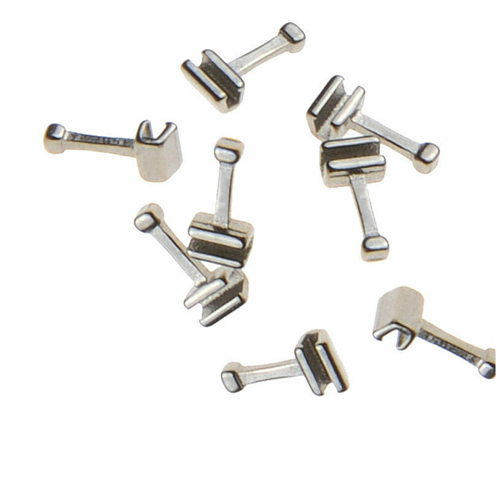 100Packs Dental Orthodontic Crimpable Hooks Long Type For Arch Wires 10Pcs/pk