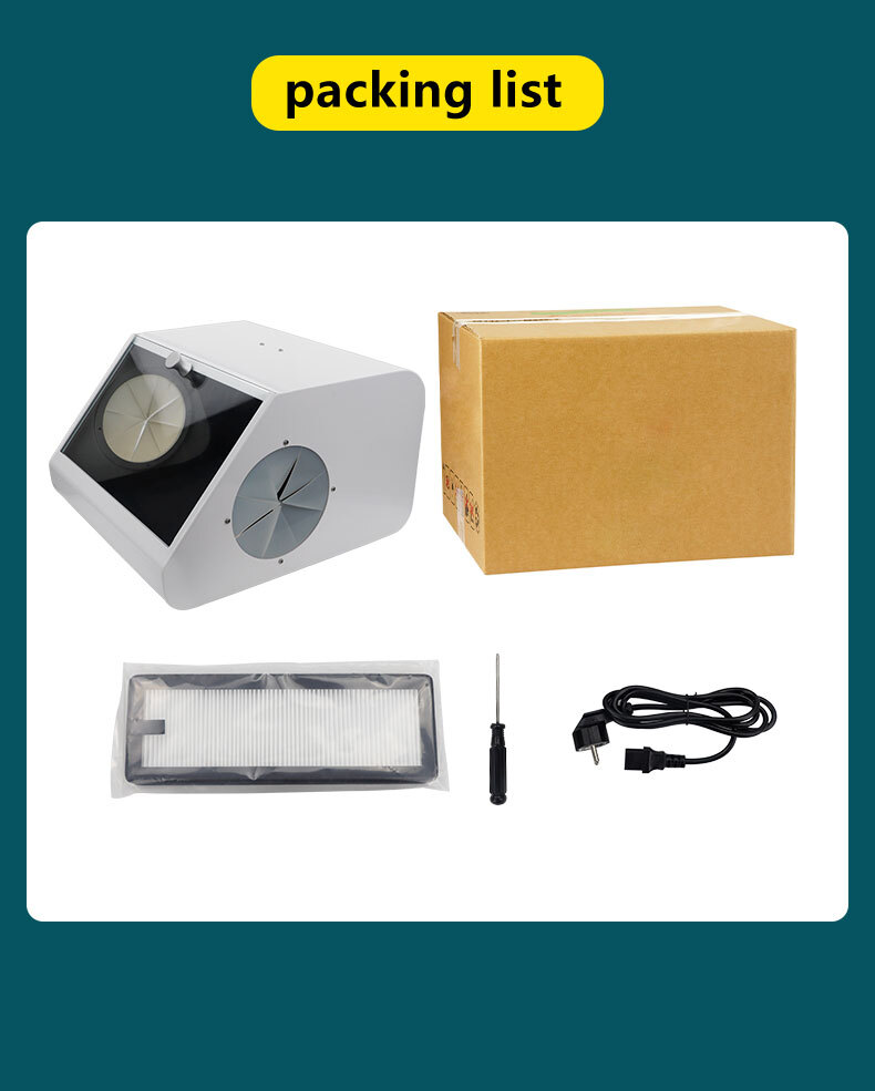 Dental Grinding Polishing Box Lapping Protector Sandblasting Dust-proof Case LED