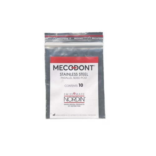 MECODONT Dental S S Parallel Sided Post 10/Pk Refill by NORDIN-SWISS (Dental)
